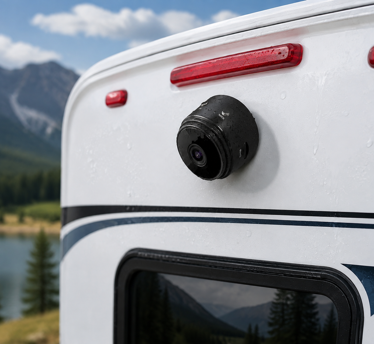 RV Backup Camera Wireless, Magnetic Backup Camera for Camper and Trailer, 720P Waterproof Wireless Camera for Vehicle