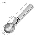 Scoop Ice Cream Scoop Stainless Steel | Robust & Dishwasher Safe | For Small & Large Scoops | Smooth Handle