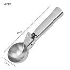 Scoop Ice Cream Scoop Stainless Steel | Robust & Dishwasher Safe | For Small & Large Scoops | Smooth Handle