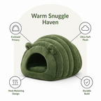 Semi-Closed Sherpa Plush Pet Nest