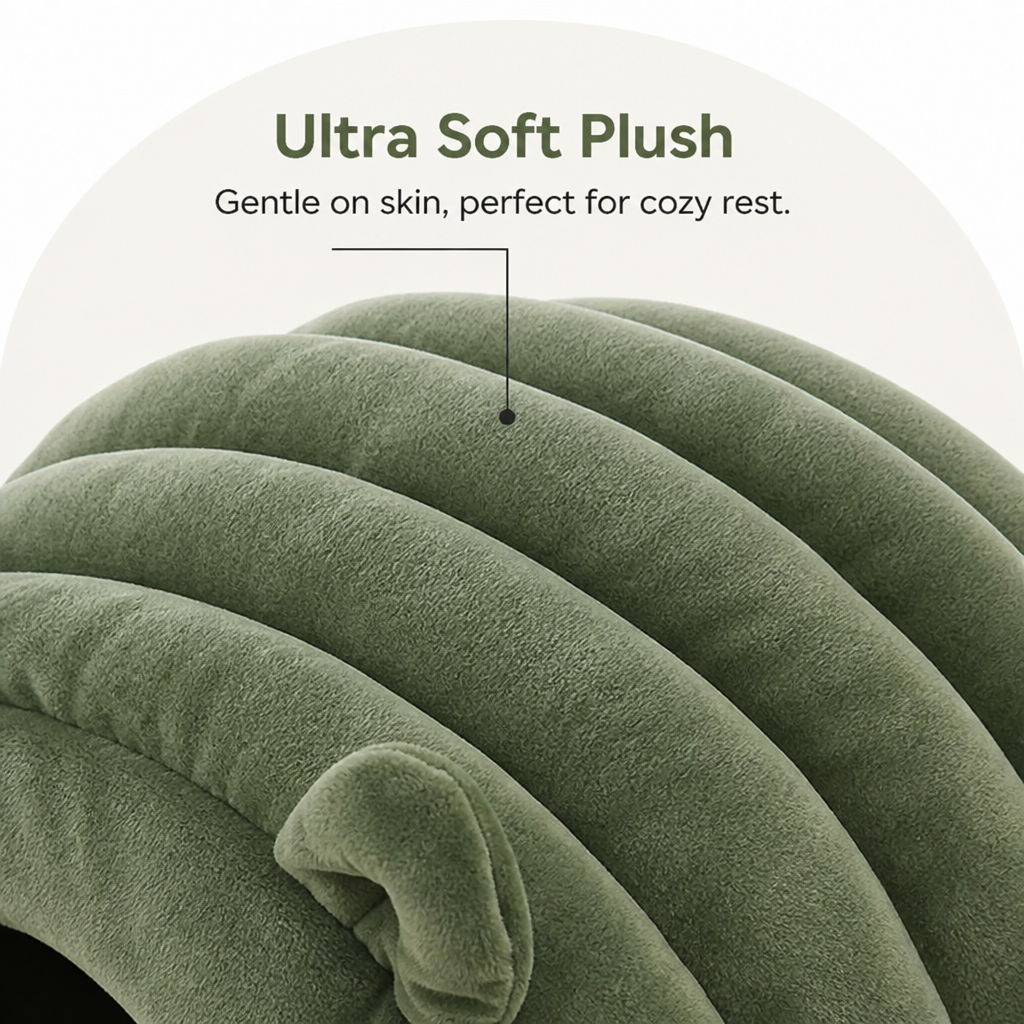 Semi-Closed Sherpa Plush Pet Nest