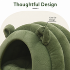Semi-Closed Sherpa Plush Pet Nest