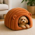 Semi-Closed Sherpa Plush Pet Nest