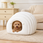 Semi-Closed Sherpa Plush Pet Nest