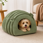 Semi-Closed Sherpa Plush Pet Nest