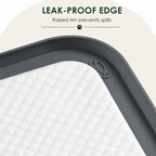 Silicone Raised-Edge Non-Slip Pee Pad Holder (Corner Snaps)