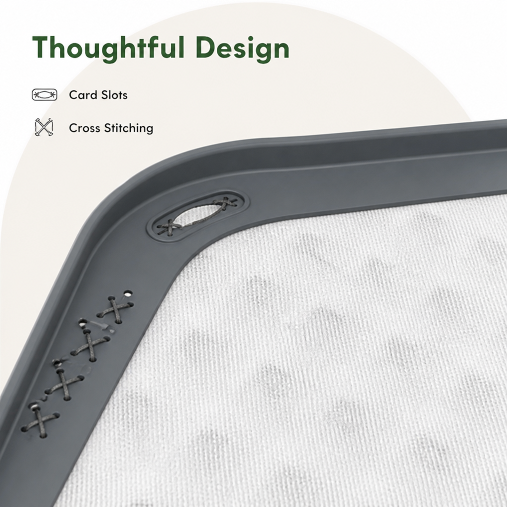 Silicone Raised-Edge Non-Slip Pee Pad Holder (Corner Snaps)