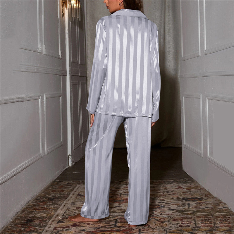 Silk Pyjama Set for Women, NovaSilk Long-Sleeve Sleepwear Top & Trousers