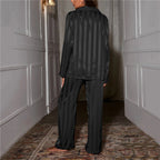 Silk Pyjama Set for Women, NovaSilk Long-Sleeve Sleepwear Top & Trousers