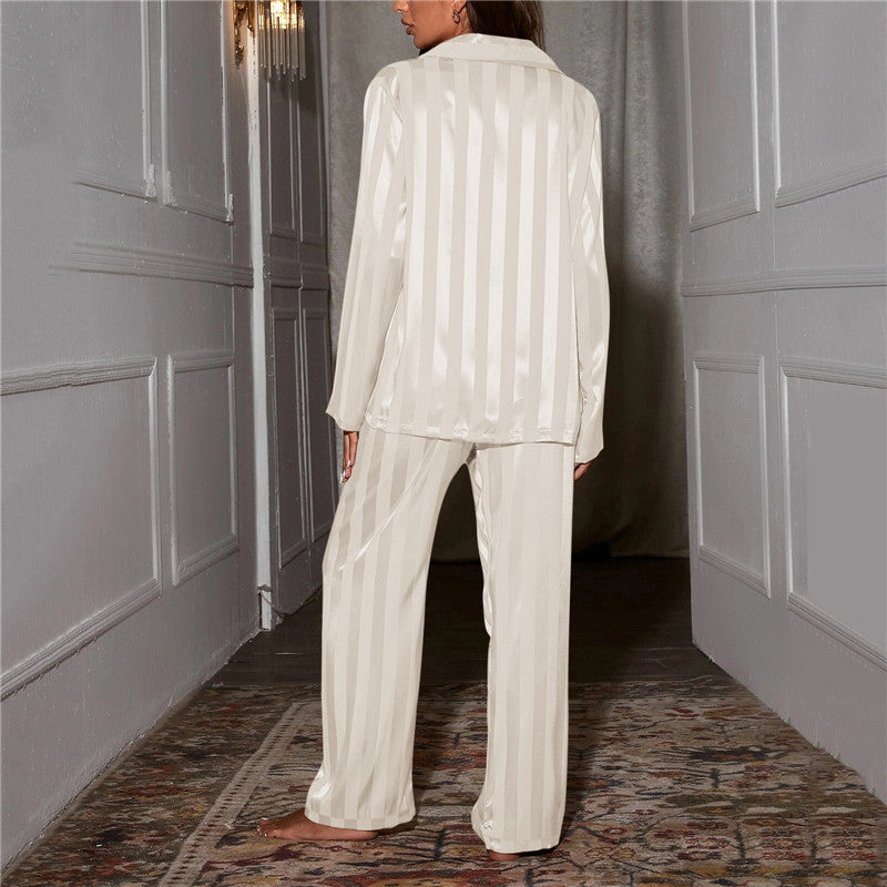 Silk Pyjama Set for Women, NovaSilk Long-Sleeve Sleepwear Top & Trousers