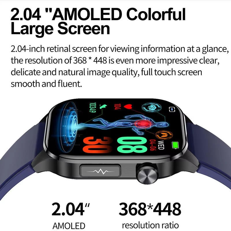 Smartwatch for Seniors Blood Pressure Sugar Health Management