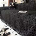 Sofa Cover Herringbone Stripe Non-Slip Microfibre Couch Protector