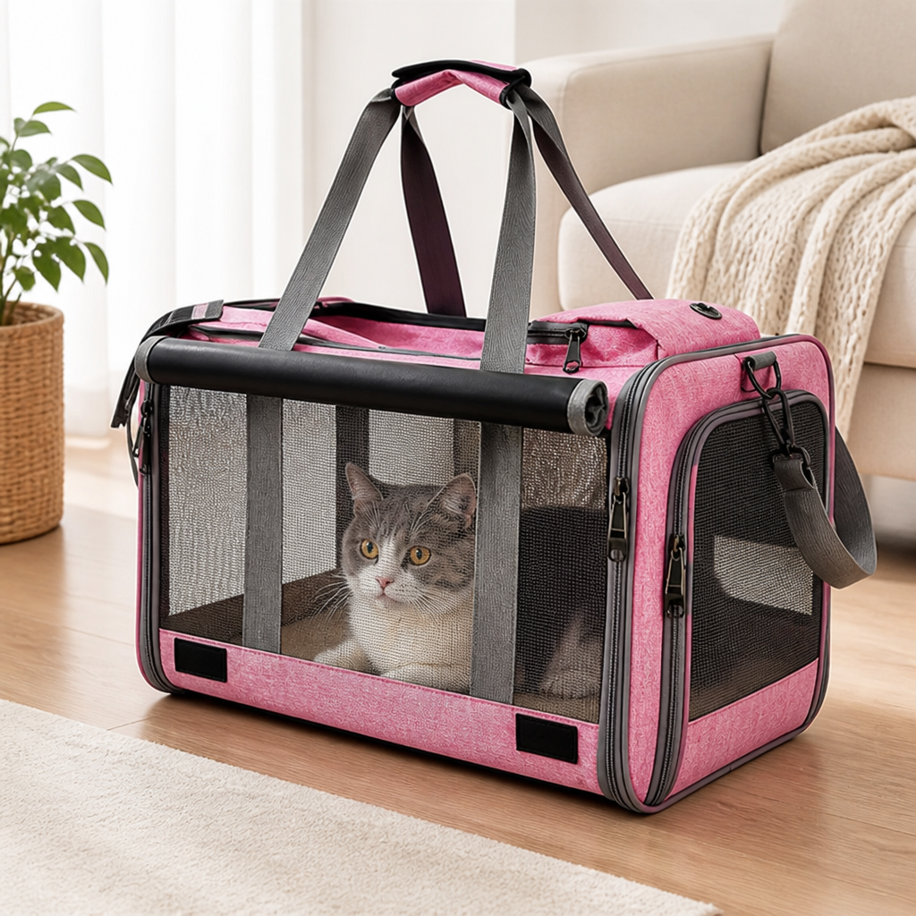 Soft-sided spacious travel carrier