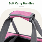 Soft-sided spacious travel carrier