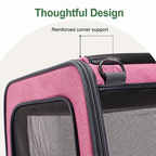 Soft-sided spacious travel carrier