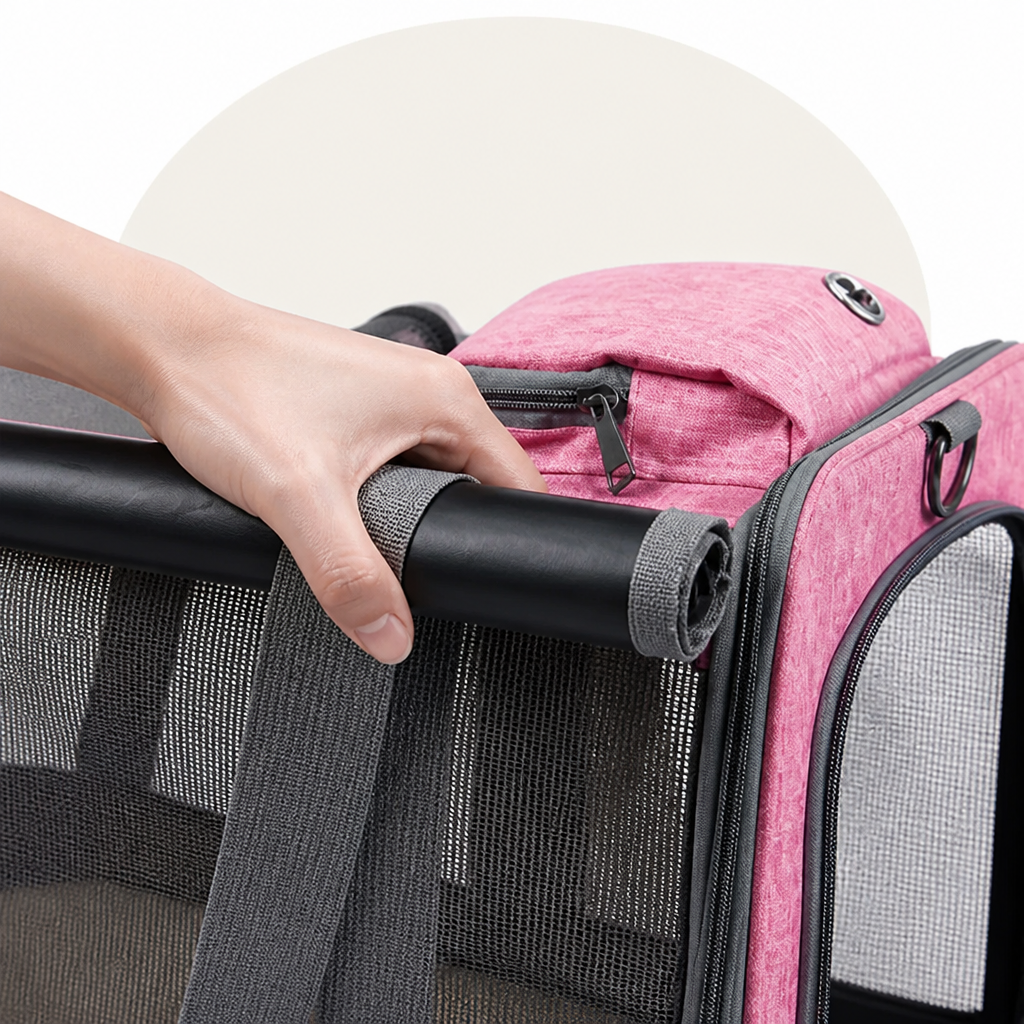 Soft-sided spacious travel carrier