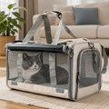 Soft-sided spacious travel carrier