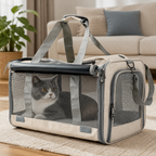 Soft-sided spacious travel carrier