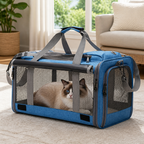 Soft-sided spacious travel carrier