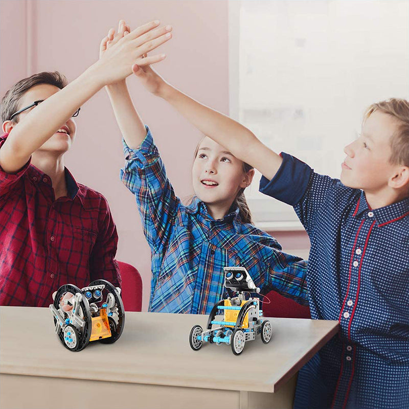 Solar Robot STEM Kit for Kids – 12-in-1 & 13-in-1 DIY Building Toy