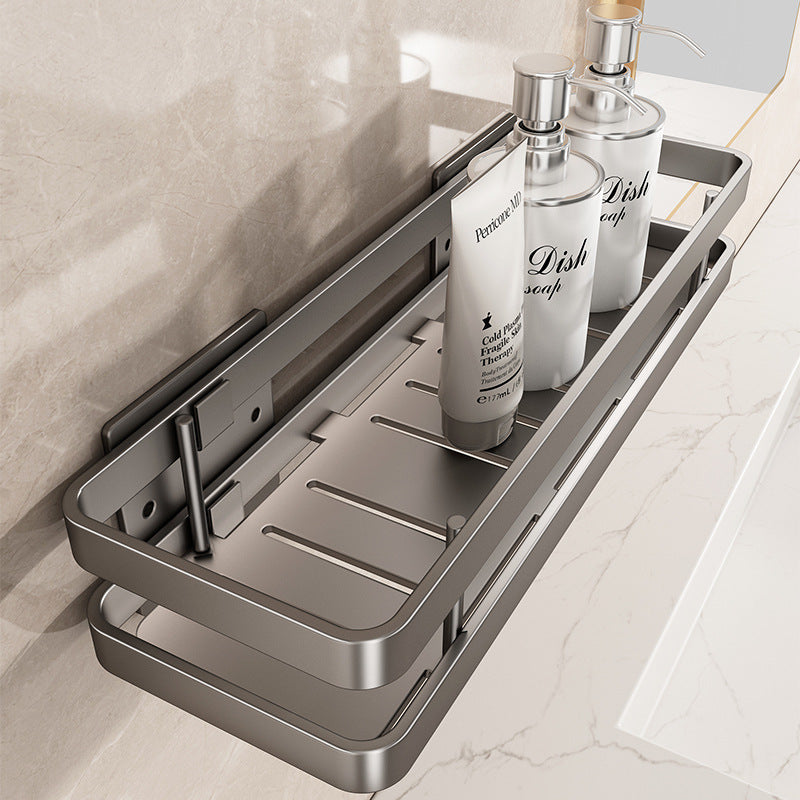Stainless Steel Bathroom Shelf No-Drill