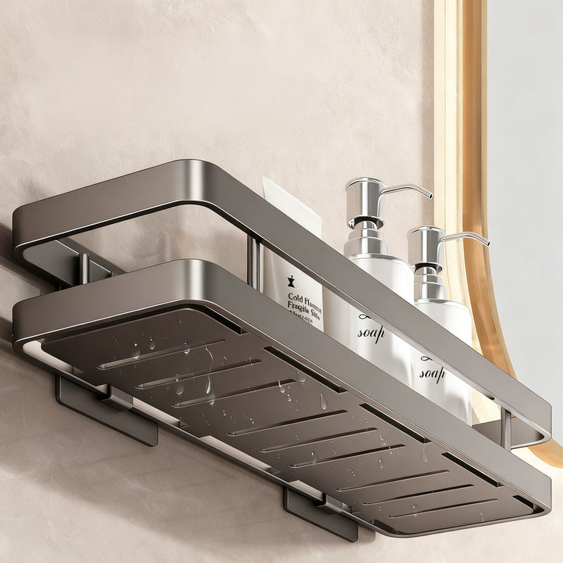 Stainless Steel Bathroom Shelf No-Drill