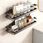 Stainless Steel Bathroom Shelf No-Drill