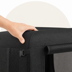 Steel Frame Foldable Travel Dog Crate (Removable Mat)