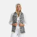 Styled By Women's Leopard Print Scarf & Hat Set – 2-Piece Winter Accessories