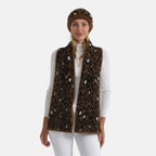 Styled By Women's Leopard Print Scarf & Hat Set – 2-Piece Winter Accessories