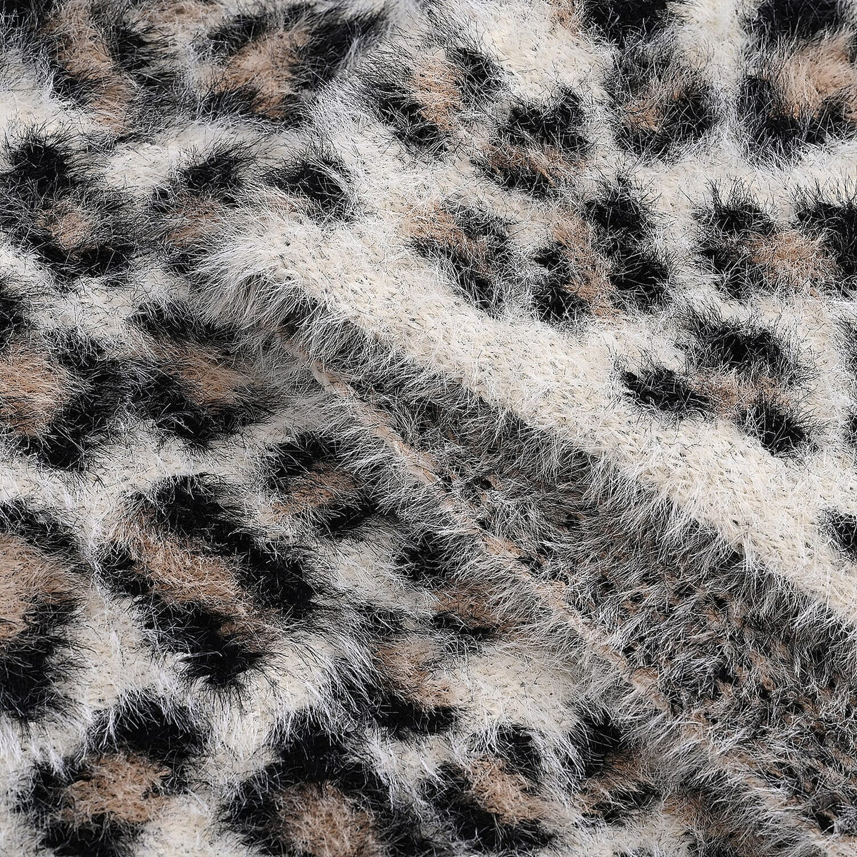Styled By Women's Leopard Print Scarf & Hat Set – 2-Piece Winter Accessories