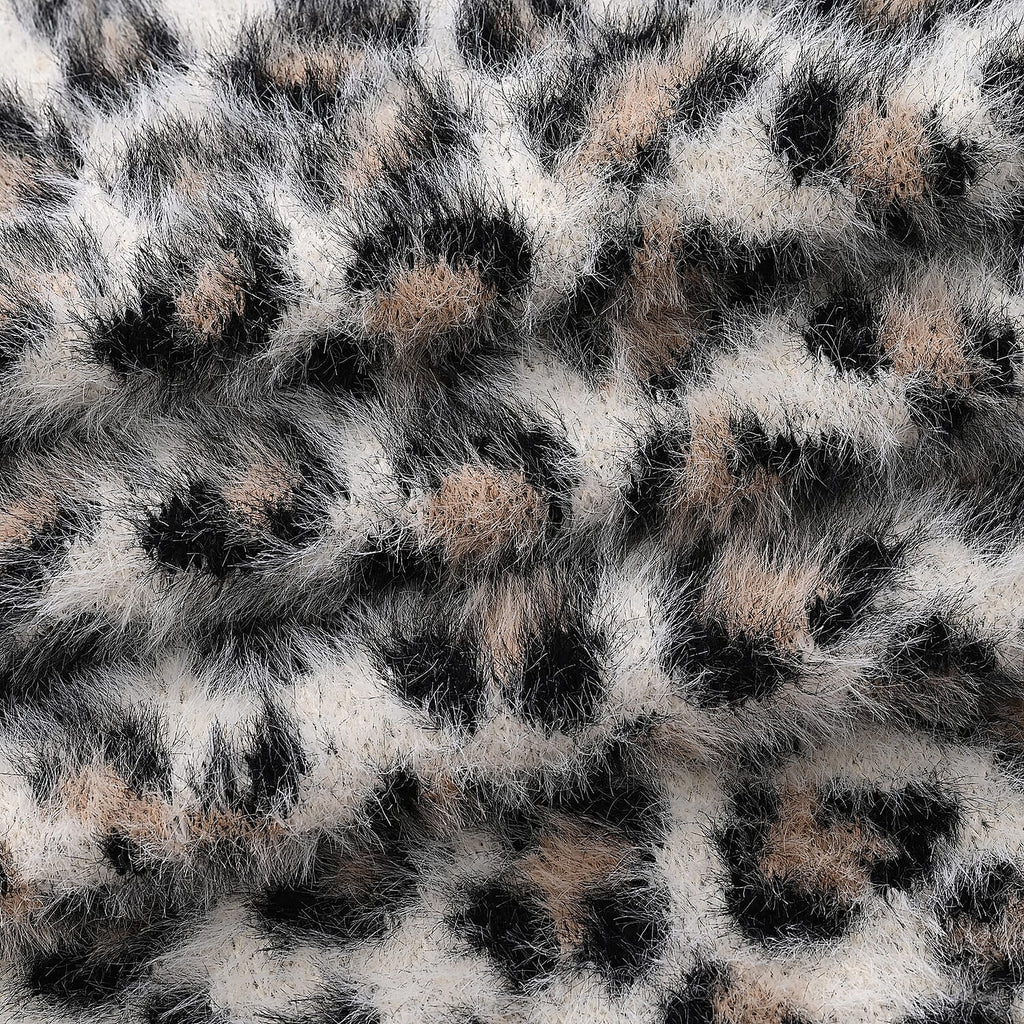 Styled By Women's Leopard Print Scarf & Hat Set – 2-Piece Winter Accessories
