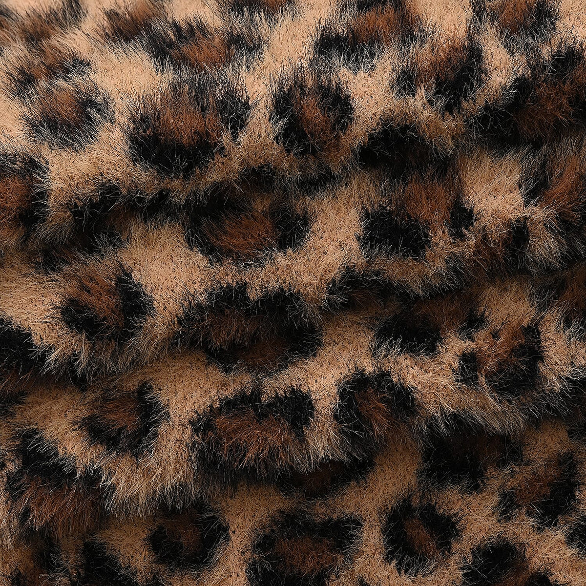 Styled By Women's Leopard Print Scarf & Hat Set – 2-Piece Winter Accessories