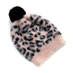 Styled By Women's Leopard Print Scarf & Hat Set – 2-Piece Winter Accessories