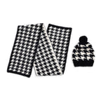 Styled By Women's Leopard Print Scarf & Hat Set – 2-Piece Winter Accessories