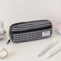 Stylish Gingham Checkered Pencil Case