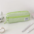 Stylish Gingham Checkered Pencil Case