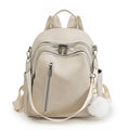 Stylish Multi-Pocket Faux Leather Backpack