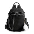 Stylish Multi-Pocket Faux Leather Backpack