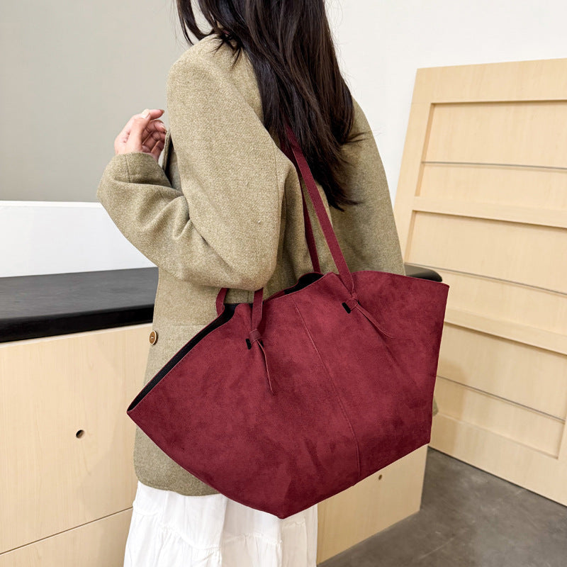 Suede Oversized Tote Bag