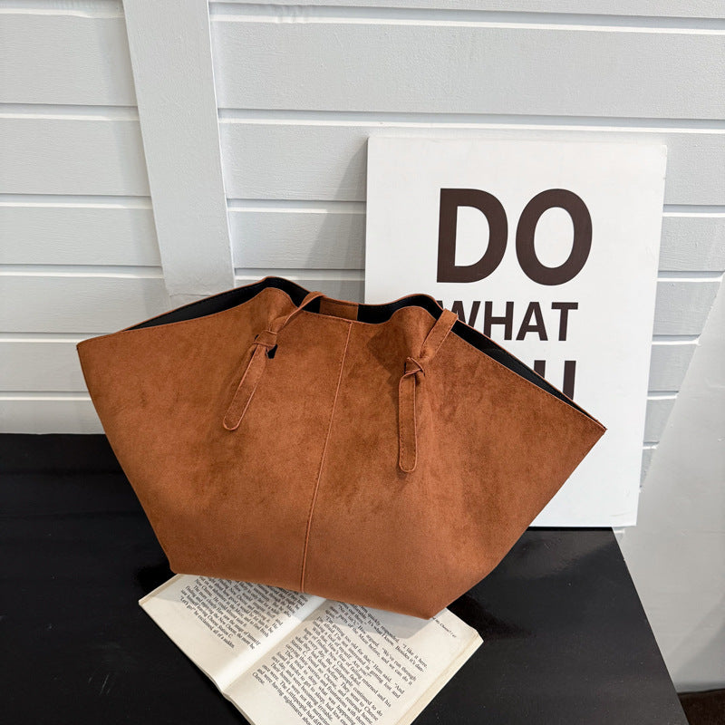 Suede Oversized Tote Bag