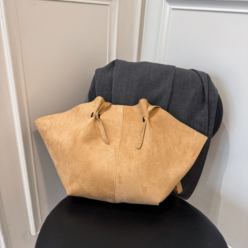 Suede Oversized Tote Bag