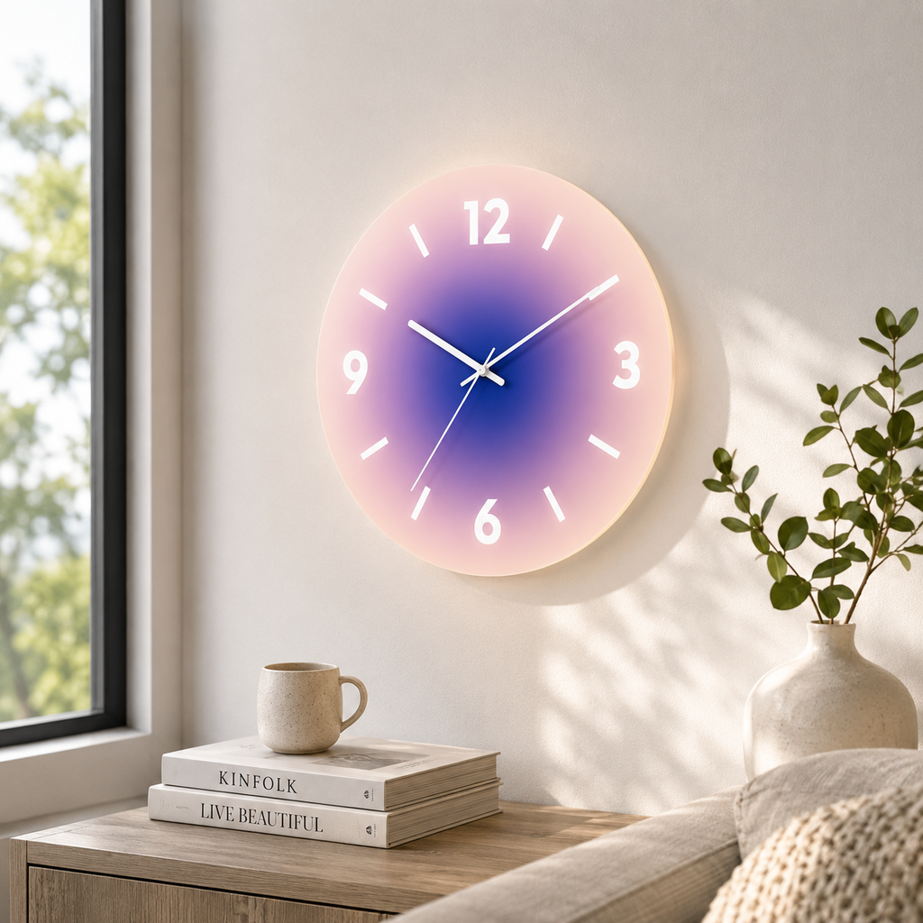 Sunset Glass Wall Clock