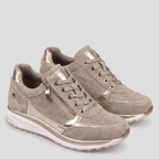 Supportive Studded Suede Trainers