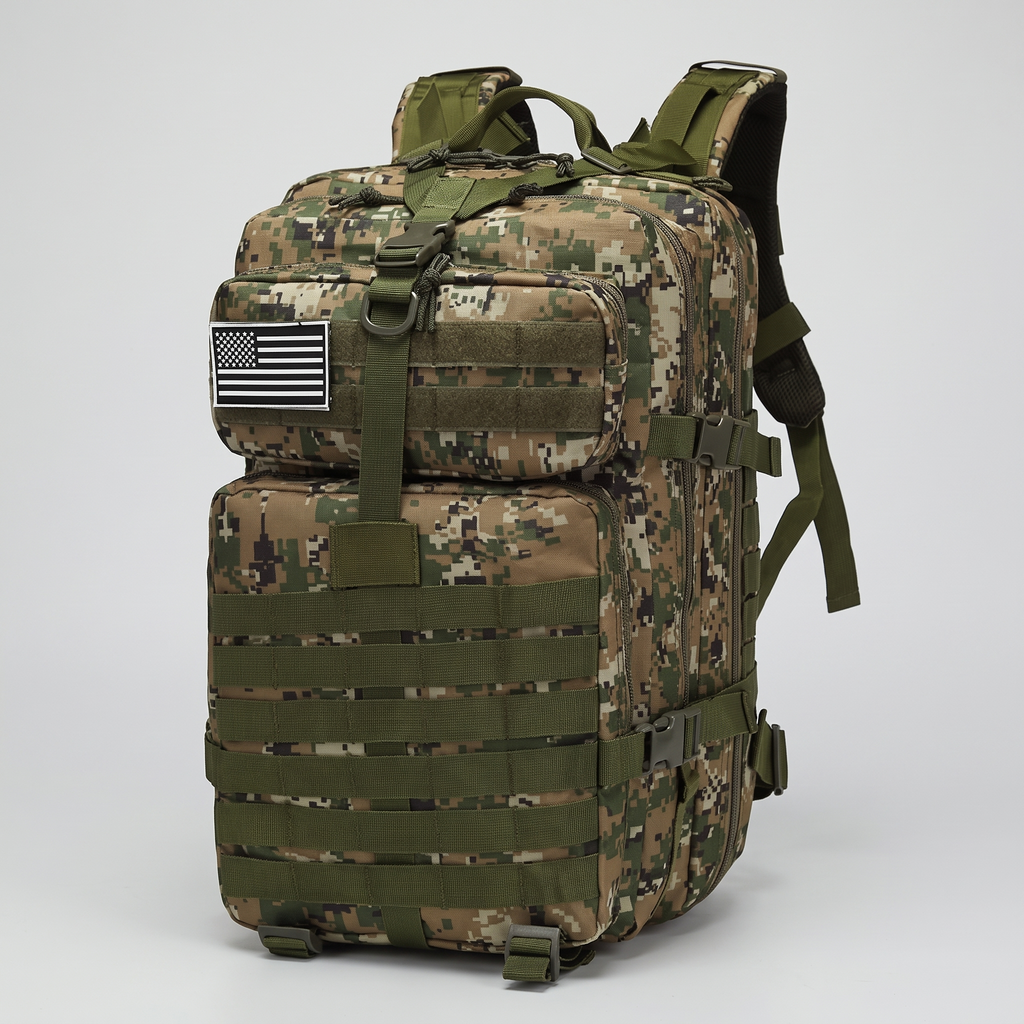 Tactical Backpack - 50 Litre Military Backpack with MOLLE - Hiking Backpack