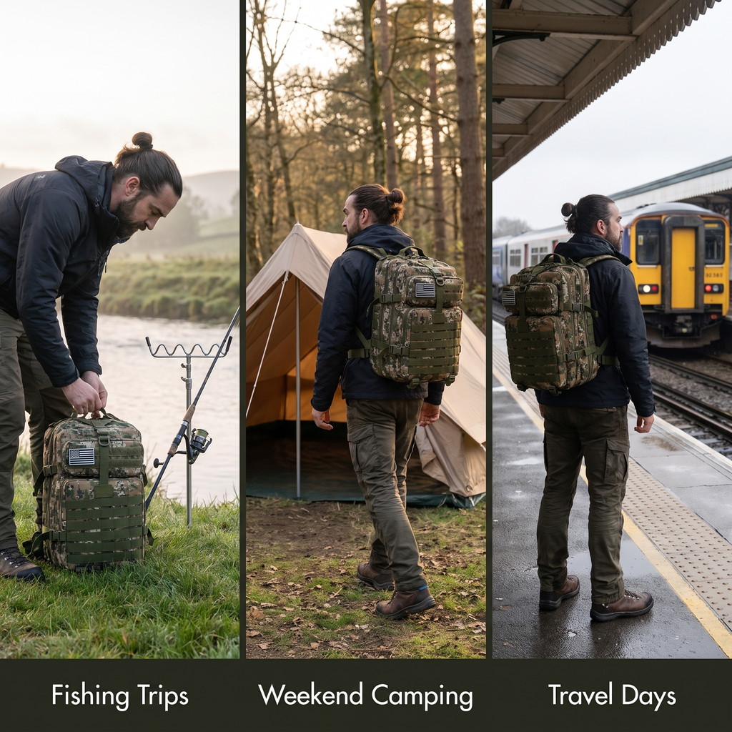 Tactical Backpack - 50 Litre Military Backpack with MOLLE - Hiking Backpack