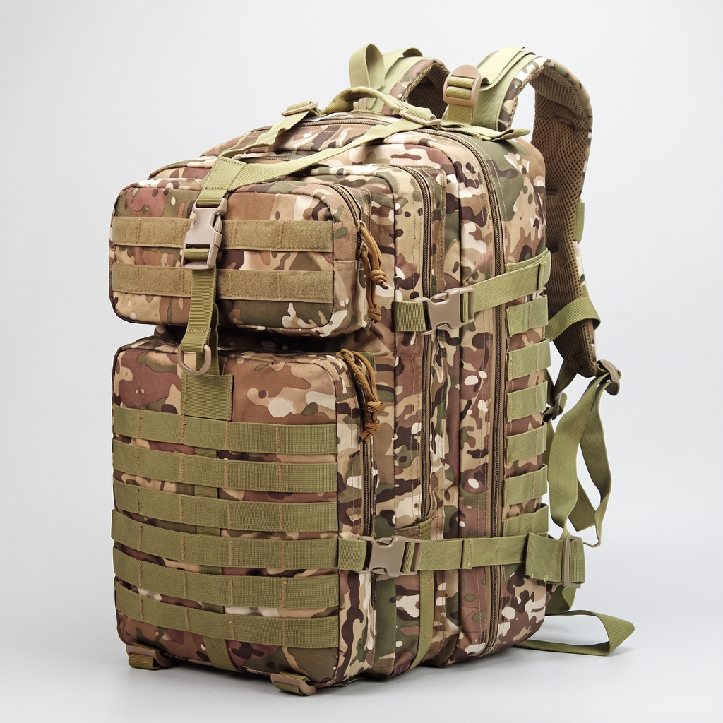 Tactical Backpack - 50 Litre Military Backpack with MOLLE - Hiking Backpack