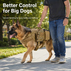 Tactical Dog Backpack Harness for Hiking & Daily Walks – Detachable Pouches for Gear & Better Control