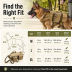 Tactical Dog Backpack Harness for Hiking & Daily Walks – Detachable Pouches for Gear & Better Control