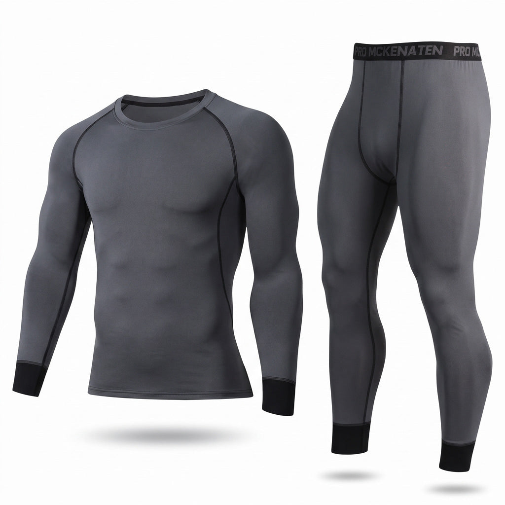 Thermal Base Layer Set 2 Piece Stretch Top Leggings Unisex Underwear